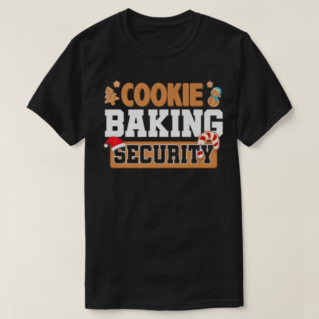 Cookie Baking Crew Funny Christmas Baking Cookie S T-Shirt (Design Front)