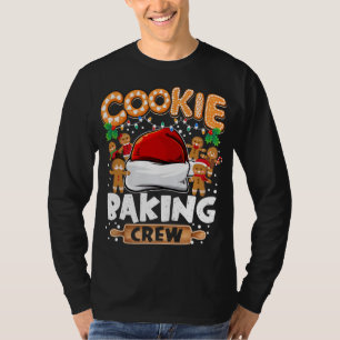 Cookie Baking Crew Funny Christmas Lights Gingerbr T-Shirt