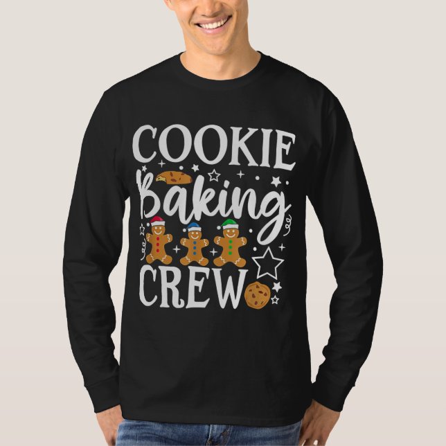 Cookie Baking Crew Funny Group Matching Christmas  T-Shirt (Front)