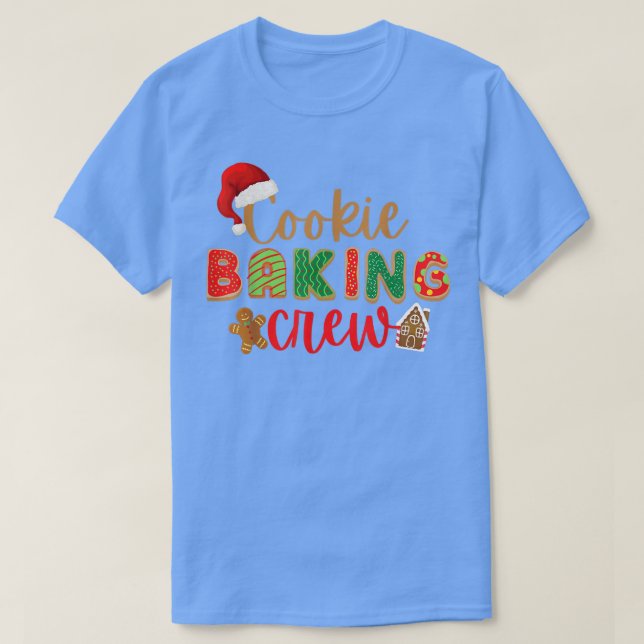 Cookie Baking Crew Gingerbread Christmas Costume T-Shirt (Design Front)