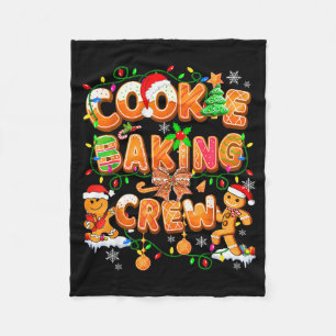 Cookie Baking Crew Gingerbread Cooking Lover Xmas  Fleece Blanket