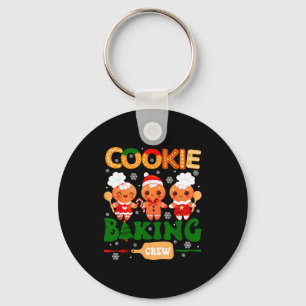 Cookie Baking Crew Gingerbread Cooking Lover Xmas  Key Ring