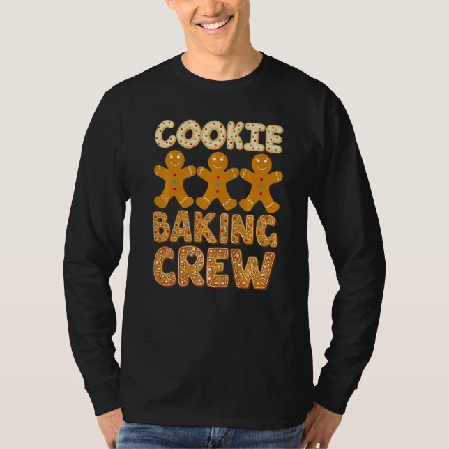 Cookie Baking Crew Gingerbread Men - Cute Family B T-Shirt (Front)