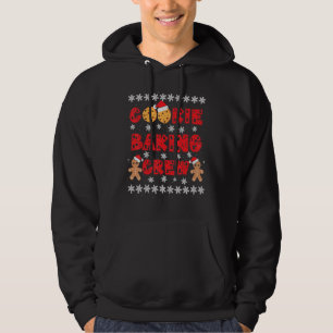 Cookie Baking Crew Gingerbread Men With Xmas Hats  Hoodie