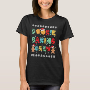 Cookie Baking Crew Gingerbread Men With Xmas Hats  T-Shirt
