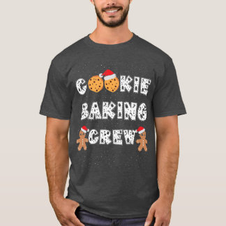 Cookie Baking Crew Gingerbread Men with Xmas Hats  T-Shirt
