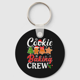 Cookie Baking Crew Gingerbread Xmas Holiday Cookie Key Ring