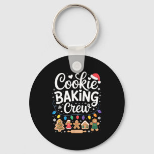 Cookie Baking Crew Holiday Squad Gingerbread Chris Key Ring