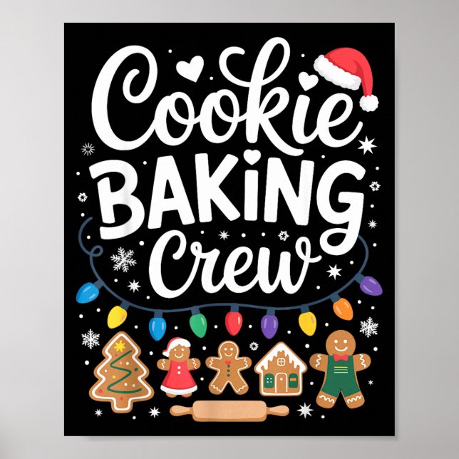 Cookie Baking Crew Holiday Squad Gingerbread Chris Poster (Front)