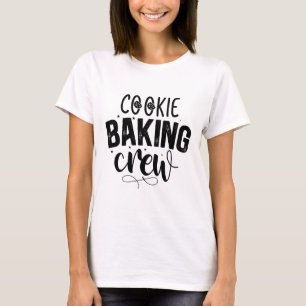 Cookie Baking Crew Simple Typography Christmas T-Shirt