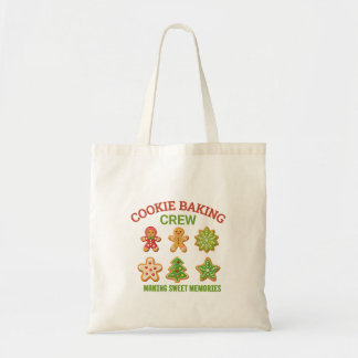 Cookie baking crew tote bag