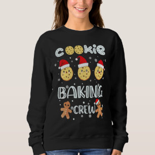 Cookie Baking Crew Xmas Matching Family Christmas Sweatshirt