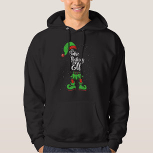 Cookie Baking Elf Matching Family Christmas Pajama Hoodie