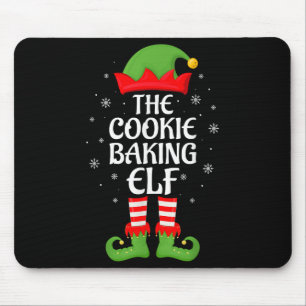 Cookie Baking Elf Xmas Family Matching Elf Squad C Mouse Pad