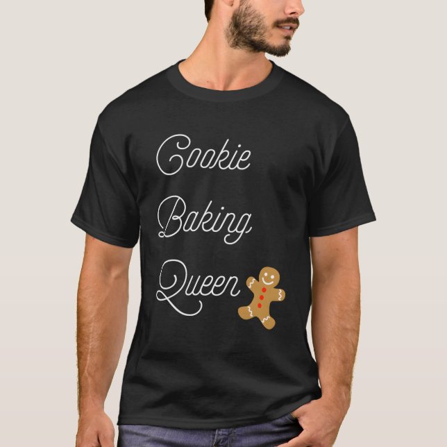 Cookie Baking Queen Christmas T-Shirt (Front)