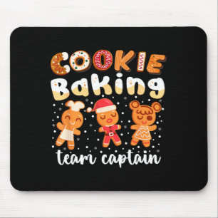 Cookie Baking Team Captain Christmas Gingerbread F Mouse Pad