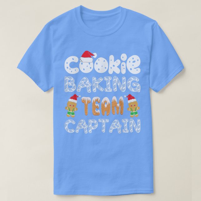 Cookie Baking Team Captain Funny Gingerbread Chris T-Shirt (Design Front)