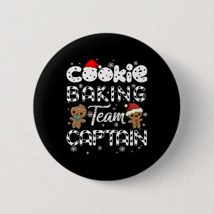 Cookie Baking Team Captain Gingerbread Christmas  6 Cm Round Badge