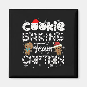 Cookie Baking Team Captain Gingerbread Christmas Magnet