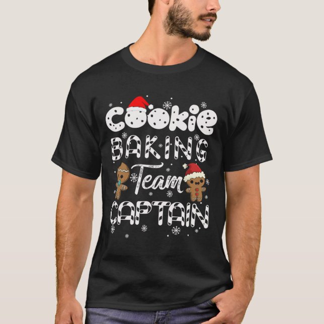 Cookie Baking Team Captain Gingerbread Christmas  T-Shirt (Front)