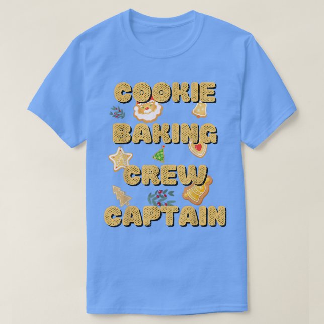 Cookie Baking Team Captain  Tester Cute Family Mat T-Shirt (Design Front)