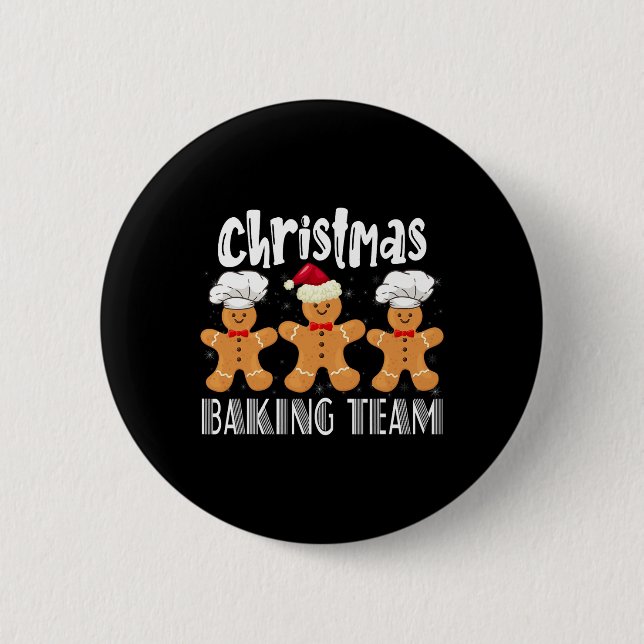 Cookie Baking Team Crew Xmas Family Matching Group 6 Cm Round Badge (Front)
