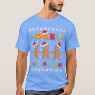 Cookie Baking Team Gingerbread Men with Xmas Hats  T-Shirt