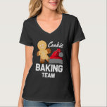 Cookie Baking Team Gingerbread Santa Hat Christmas T-Shirt<br><div class="desc">Cookie Baking Team Gingerbread Santa Hat Christmas</div>