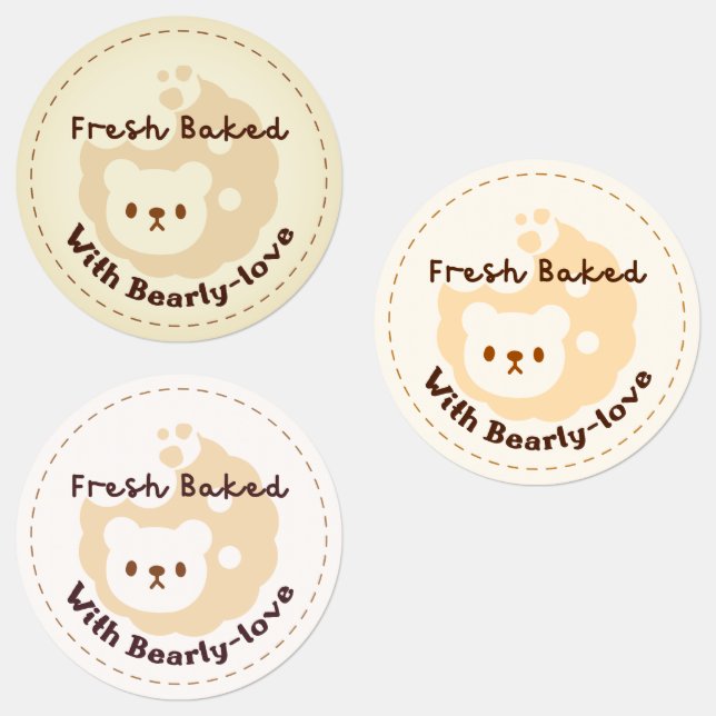 Cookie Bear Handmade Food Labels Logo (Group)