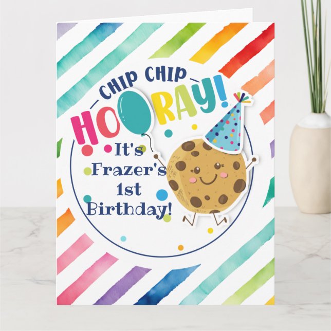  cookie Birthday favor gift you're the best Card (Front)