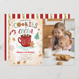 Cookie Birthday Photo Invitation