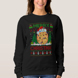 Cookie Biscuit  Xmas Tree Ugly Santa Cookie Christ Sweatshirt