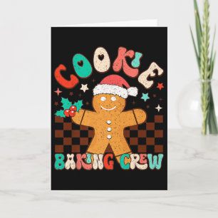 Cookie Byking Crew Christmas Santa Family Gingerbr Card