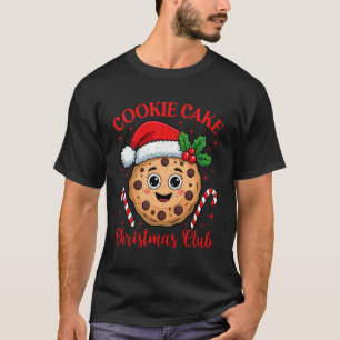 Cookie Cake Christmas Club Coquette Bow Holiday Pa T-Shirt