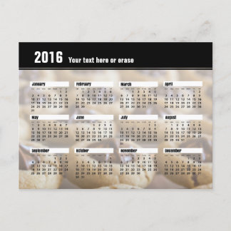 Cookie Calendar Postcard 2016