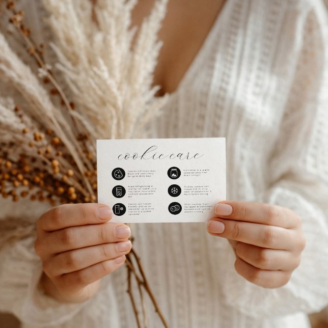 Cookie Care Minimalist Flat Thank You Card (Creator Uploaded)