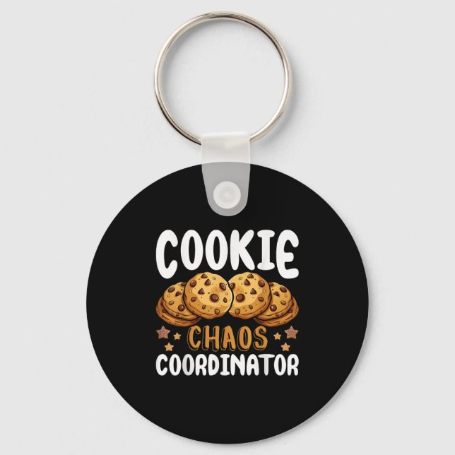 Cookie Chaos Coordinator  Key Ring (Front)
