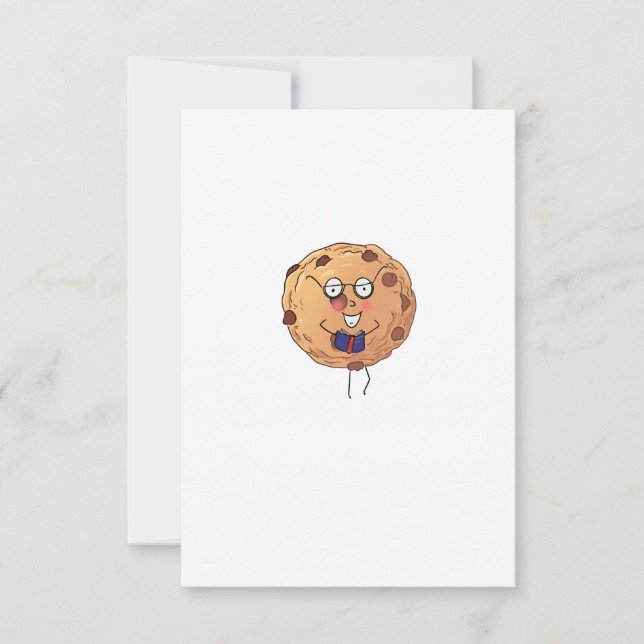 Cookie, cute food theme thank you card (Front)