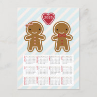 Cookie Cute Gingerbread Couple 2025 Calendar