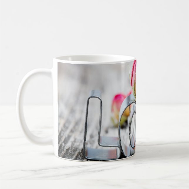 Cookie Cutter Love Photo Mug Coffee Mug Cup (Left)
