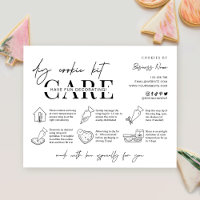 Cookie Decorating Pack Instructions Minimal Bakery