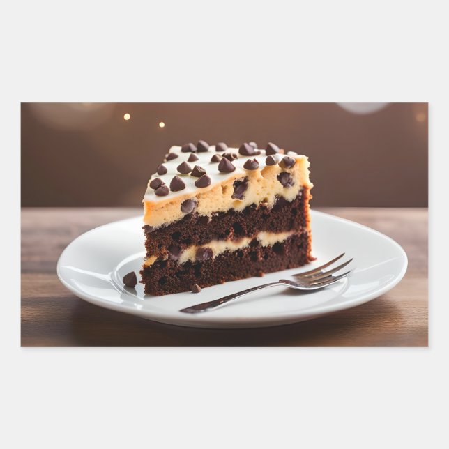 Cookie Dough Cake Rectangular Sticker (Front)