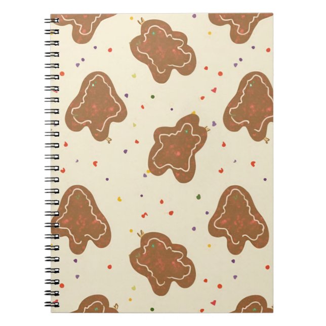 Cookie Dough Pattern Ivory Notebook (Front)