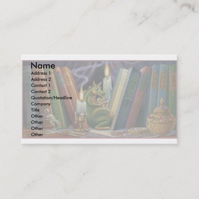 Cookie Dragon Business Card (Front)