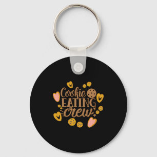 Cookie Eating Crew Fun Christmas Toddler T Shirt  Key Ring
