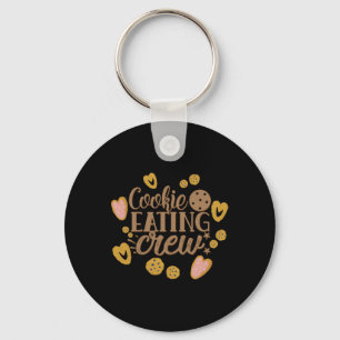 Cookie Eating Crew Fun Christmas Toddler T Shirt  Key Ring