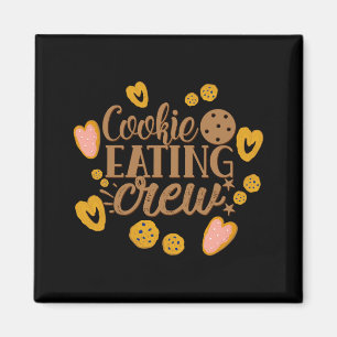 Cookie Eating Crew Fun Christmas Toddler T Shirt Magnet
