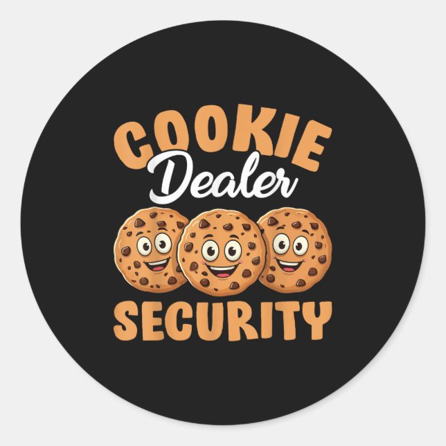 Cookie Er Security  Classic Round Sticker (Front)
