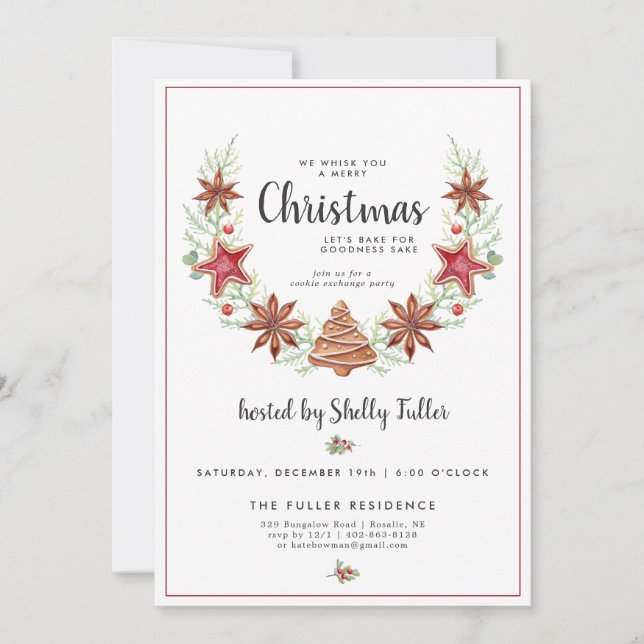 Cookie Exchange | Christmas Baking Party (Front)