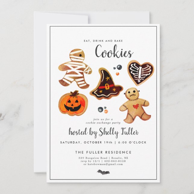 Cookie Exchange | Halloween Baking Party (Front)